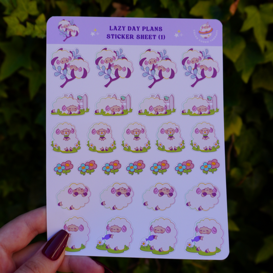 Lazy Day Plans (1) stickervel