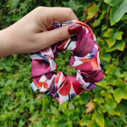 Elegante bladhaar scrunchie