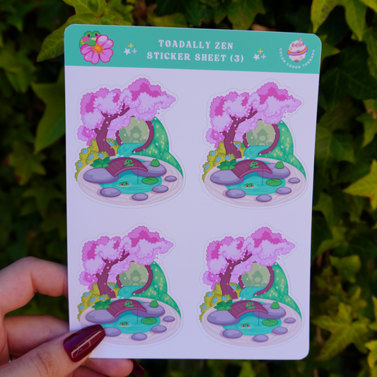Toadally Zen (3) stickervel