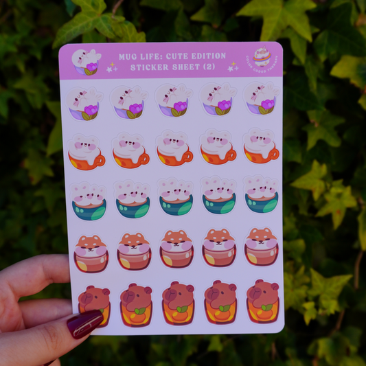Mug Life: Cute Edition (2) stickervel