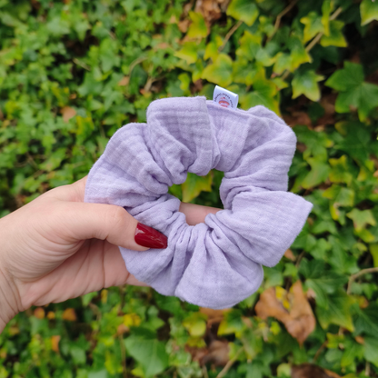 Pastelpaarse scrunchie