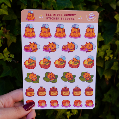 Bee in the Moment (2) sticker sheet