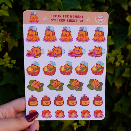 Bee in the Moment (2) sticker sheet