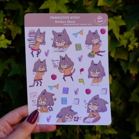 Productieve studieplanner stickervel