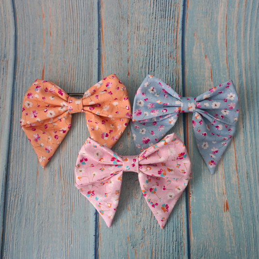 Flowery bows