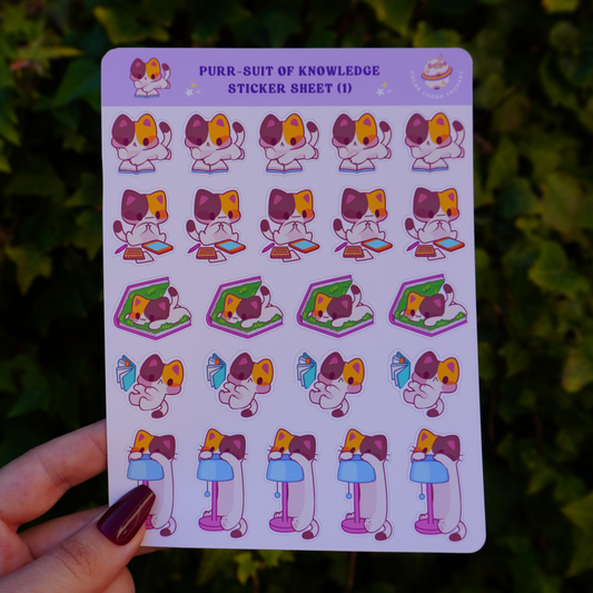 Purr-suit of Knowledge (1) stickervel