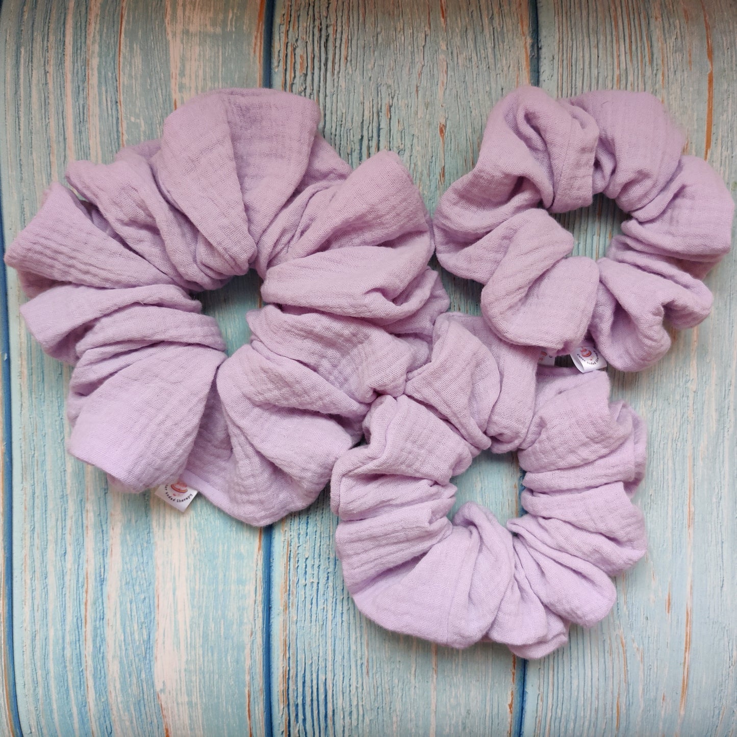 Pastel purple scrunchie