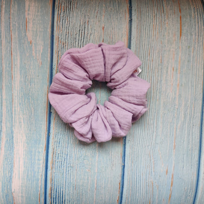 Pastel purple scrunchie