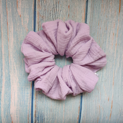 Pastel purple scrunchie
