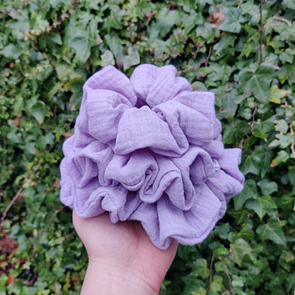 Pastel purple scrunchie
