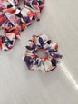 Elegant leaf hair scrunchie, Stylish hair accessory, Fashionable colorful hair wrap, cute hairband, Hair wrap, Ponytail hair tie
