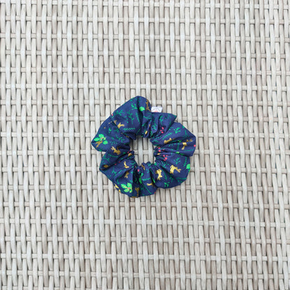 Christmas cotton scrunchie, Large reindeer scrunchie, Oversized boho chic scrunchie, winter hair care hairband, ponytail hair tie, festive