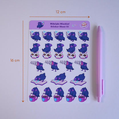 Midnight Mischief (1) sticker sheet