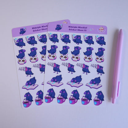 Midnight Mischief (1) sticker sheet