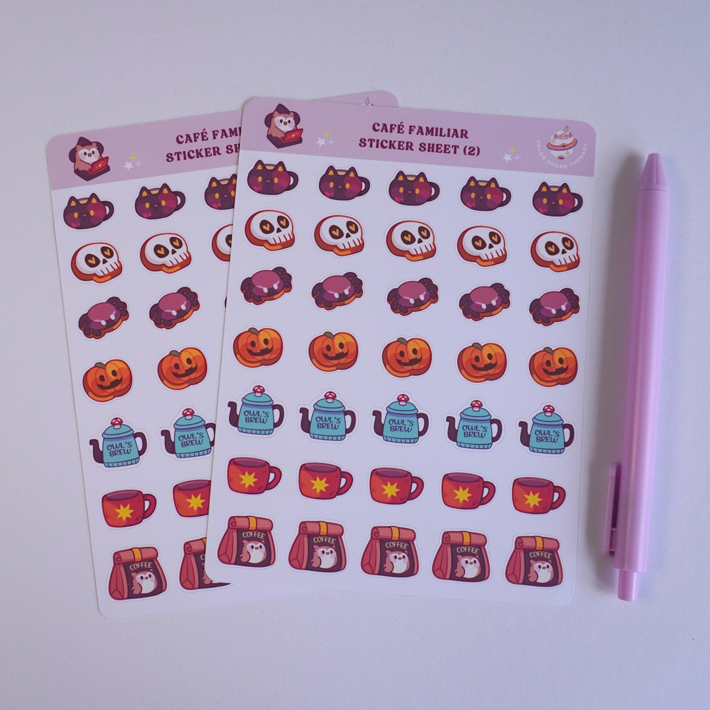Cafe Familiar (2) sticker sheet