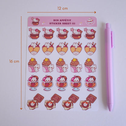 Bun appetit (1) sticker sheet