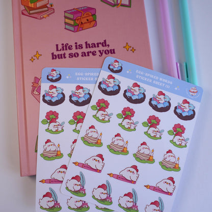 Egg-spired Words (1) sticker sheet