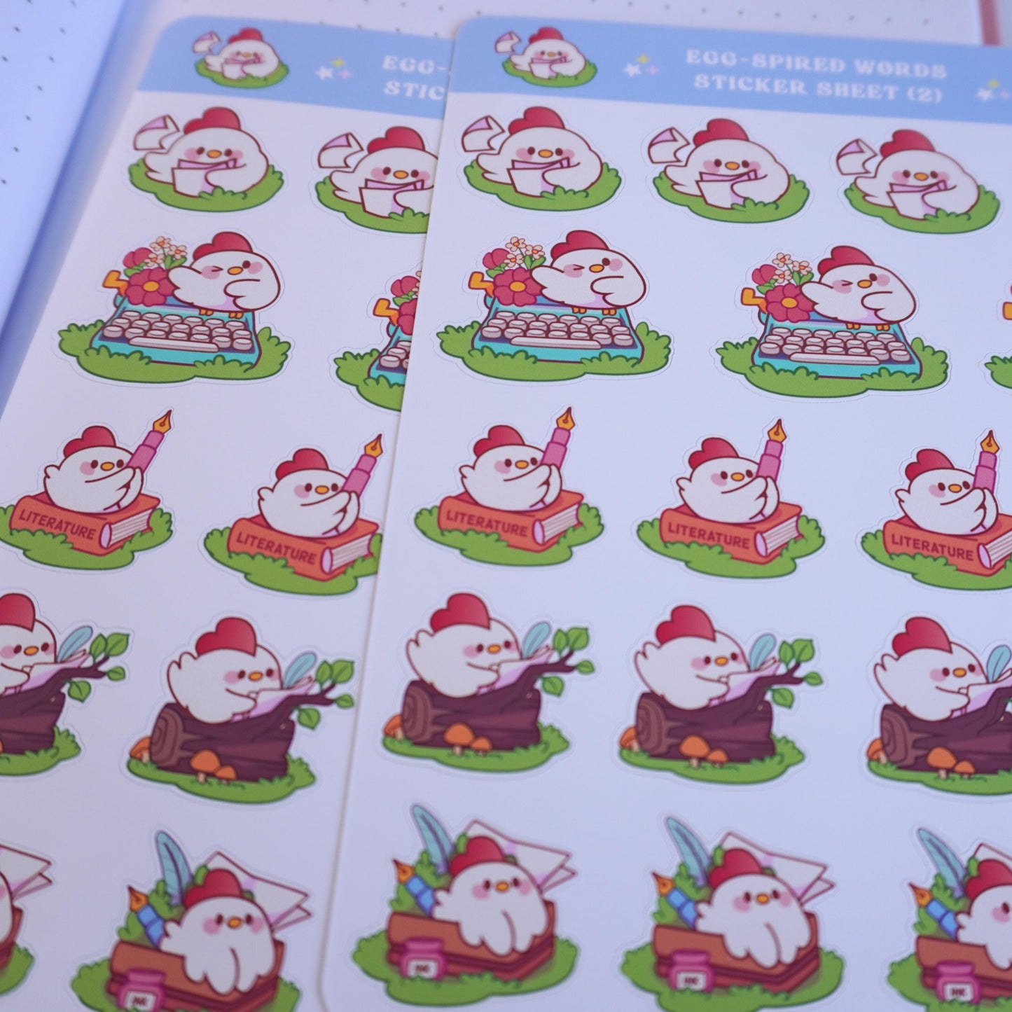Egg-spired Words (2) sticker sheet