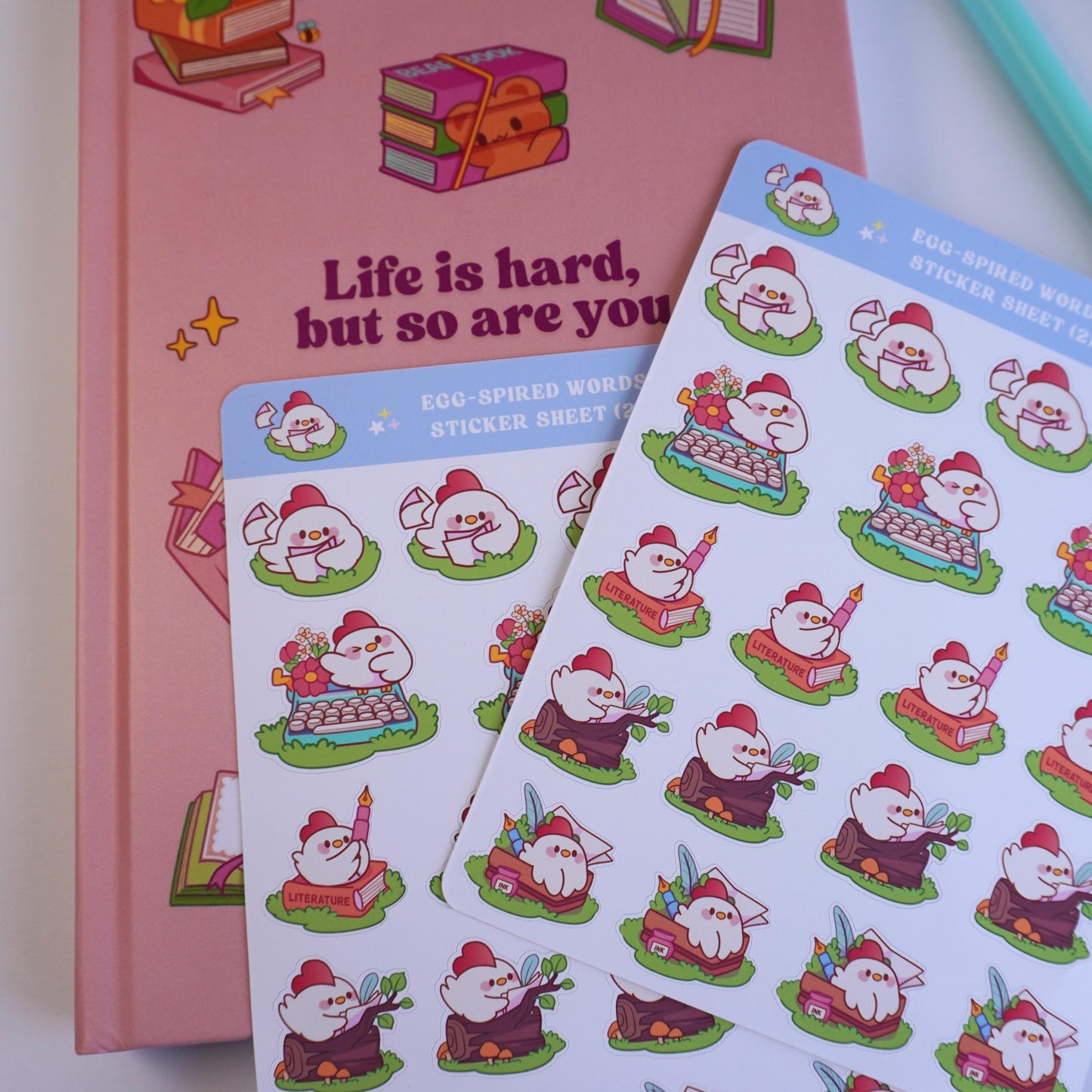 Egg-spired Words (2) sticker sheet