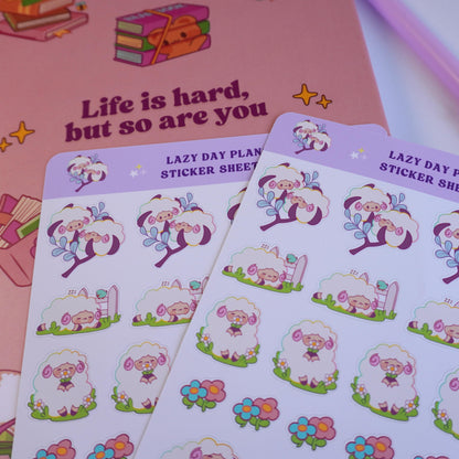 Lazy Day Plans (1) sticker sheet