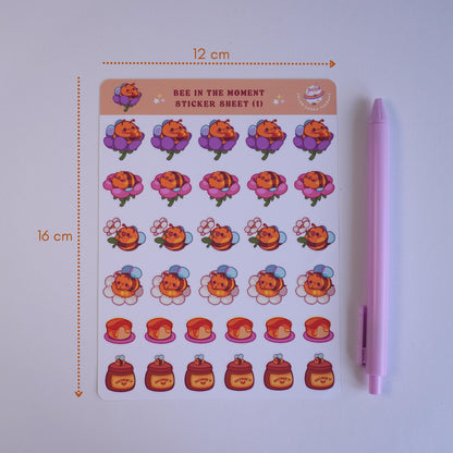 Bee in the Moment (1) sticker sheet