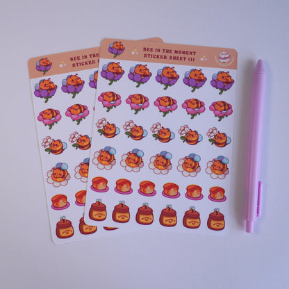 Bee in the Moment (1) sticker sheet