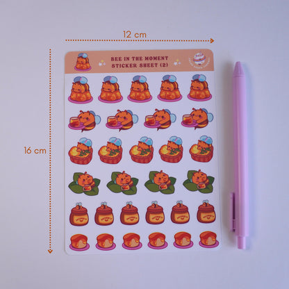 Bee in the Moment (2) sticker sheet