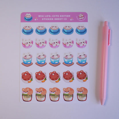 Mug Life: Cute Edition (1) sticker sheet