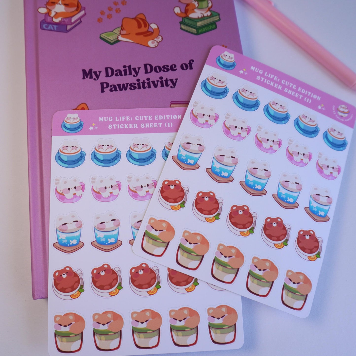 Mug Life: Cute Edition (1) sticker sheet