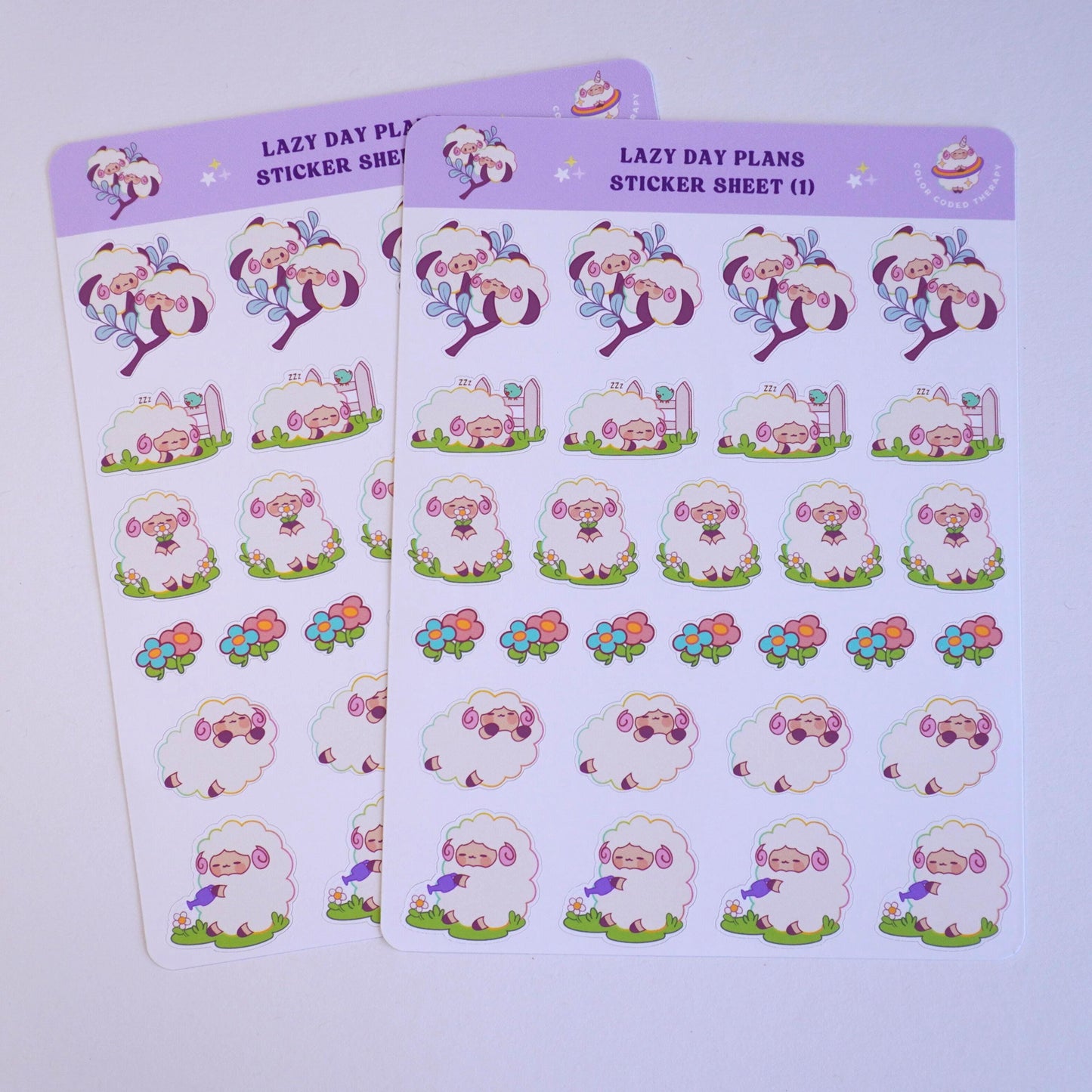 Lazy Day Plans (1) sticker sheet