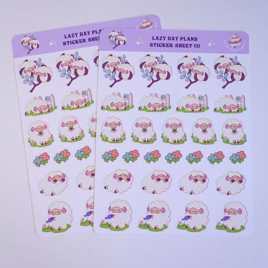 Lazy Day Plans (1) sticker sheet