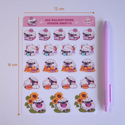 Baa-rilliant Reads (1) sticker sheet