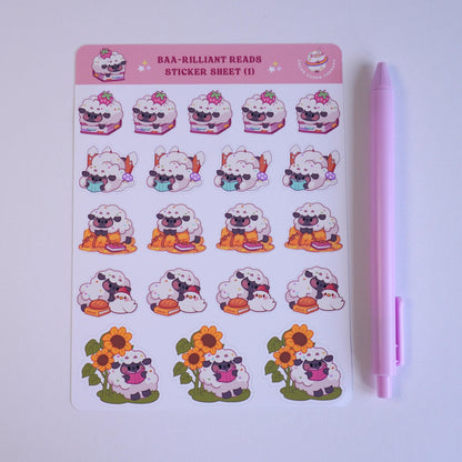Baa-rilliant Reads (1) sticker sheet