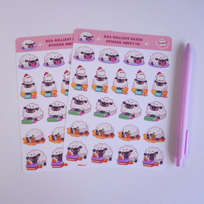 Baa-rilliant Reads (2) sticker sheet