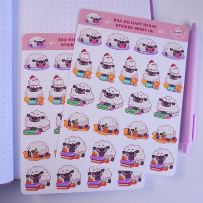 Baa-rilliant Reads (2) sticker sheet