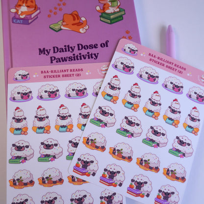 Baa-rilliant Reads (2) sticker sheet