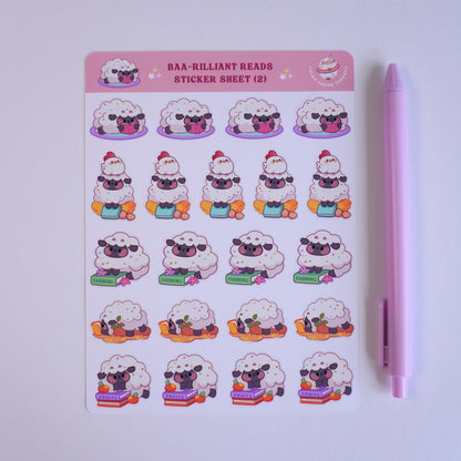 Baa-rilliant Reads (2) sticker sheet
