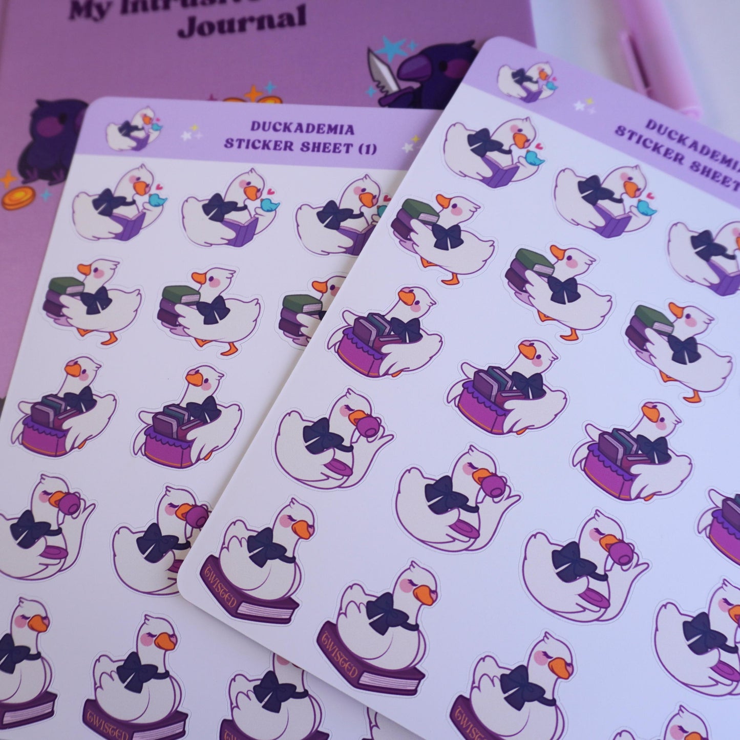 Duckademia (1) sticker sheet