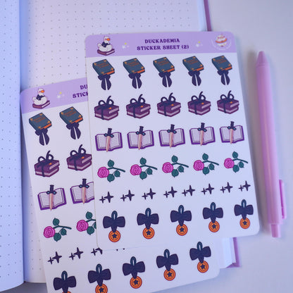 Duckademia (2) sticker sheet