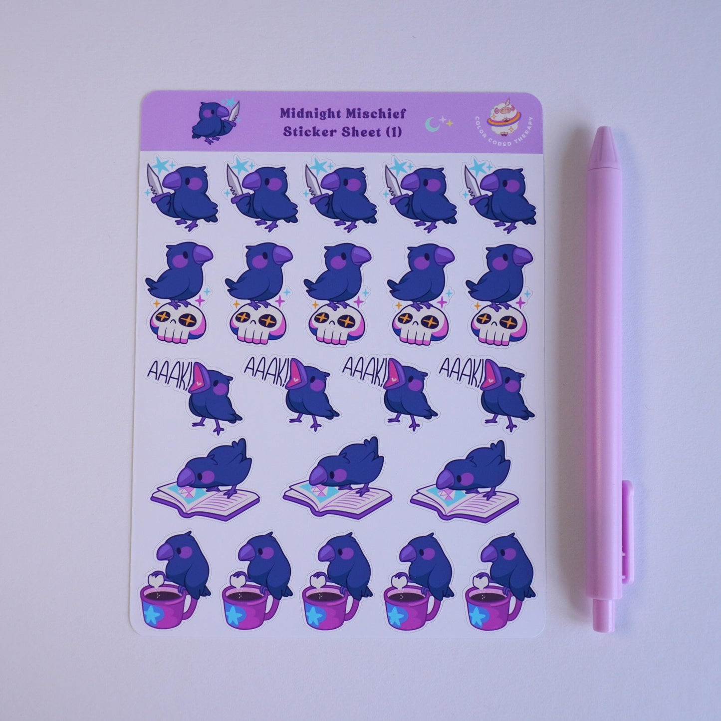 Midnight Mischief (1) sticker sheet