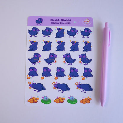 Midnight Mischief (2) sticker sheet