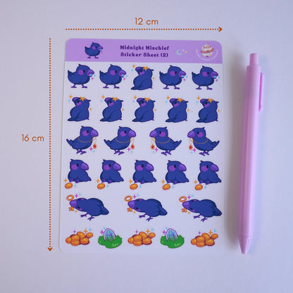 Midnight Mischief (2) sticker sheet
