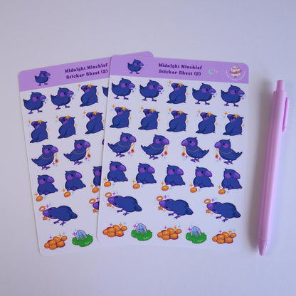Midnight Mischief (2) sticker sheet