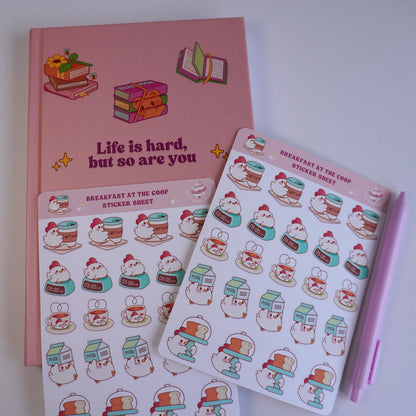 Breakfast at the Coop sticker sheet