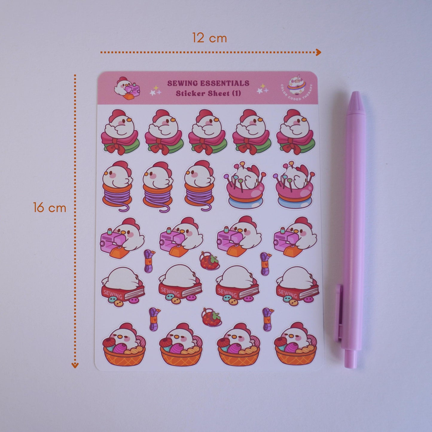 Sewing Essentials (1) sticker sheet
