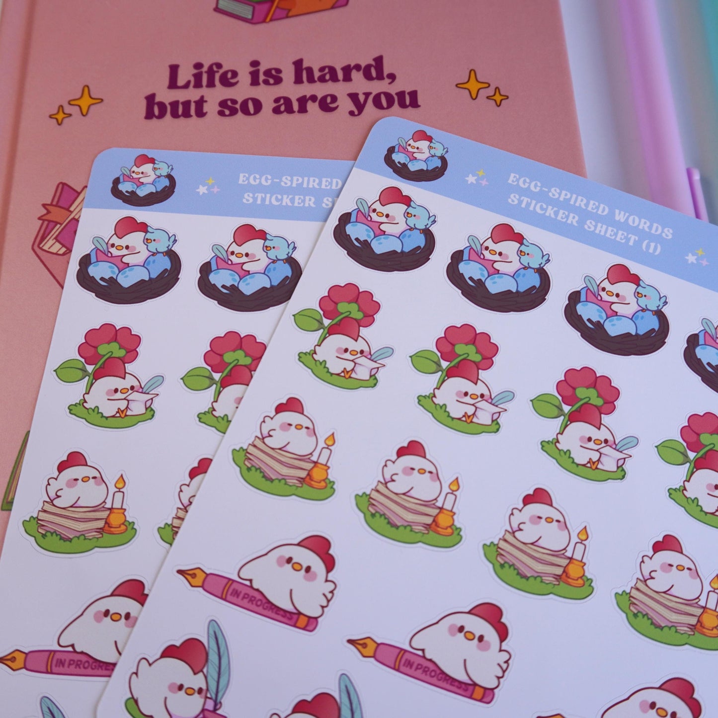 Egg-spired Words (1) sticker sheet