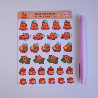 Bee in the Moment (2) sticker sheet