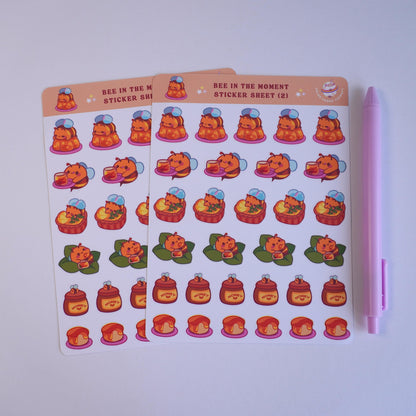Bee in the Moment (2) sticker sheet