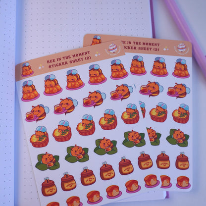 Bee in the Moment (2) sticker sheet