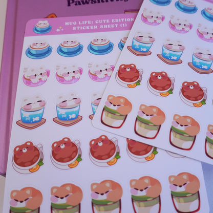 Mug Life: Cute Edition (1) sticker sheet